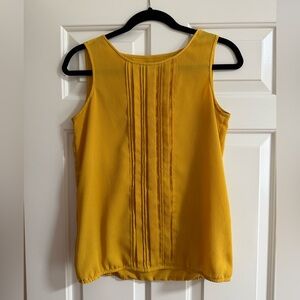 LOFT Mustard Sleeveless Blouse